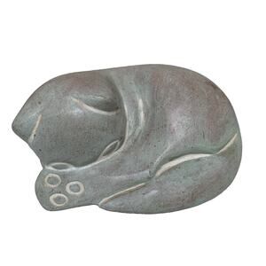 Isabel Bloom Sleeping Cat (Kitten) Paperweight Garden Decor